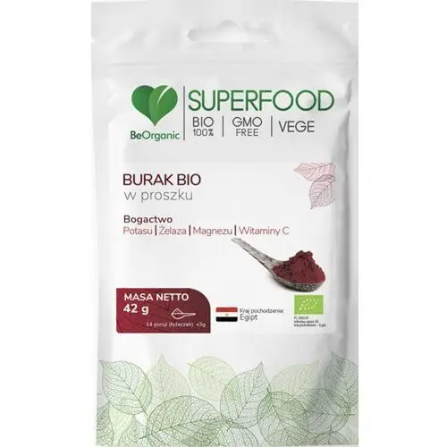 Burak bio w proszku (42 g.) Beorganic