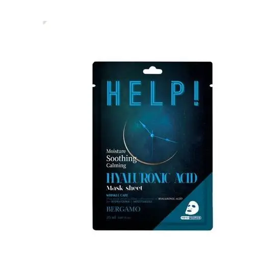 BERGAMO - HELP! Hyaluronic Acid Mask Sheet, 25ml - Nawilżająca maska w płachcie