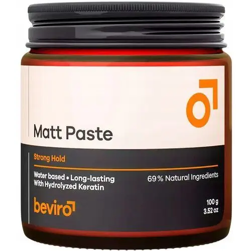 Beviro Matt paste strong hold Matowa pasta do włosów o mocnym chwycie 100 g