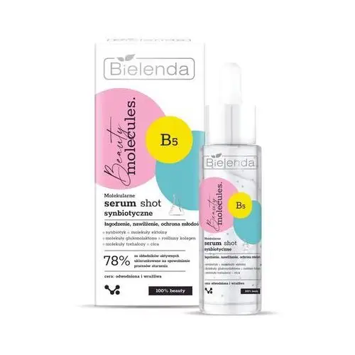 Bielenda beauty molecules.molekularne serum shot synbiotyczne - do cery wrażliwej i odwodnionej 30ml