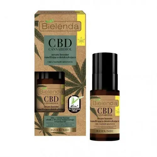 BIELENDA CBD CANNABIDIOL SERUM BOOSTER NAWILŻAJĄCO-DETOKSYKUJĄCE Z CBD Z KONOPI SIEWNYCH CERA MIESZANA/ TŁUSTA 15ML