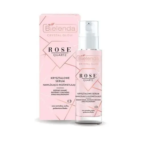 Bielenda crystal glow rose quartz kryształowe serum nawilżająco - rozświetlające 30ml