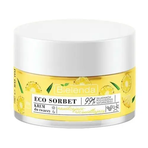 Eco sorbet nawilżająco-rozświetlający krem do twarzy ananas