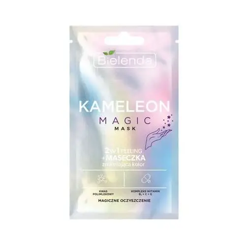 Kameleon magic mask - 2w1 peeling + maseczka zmieniająca kolor - magiczne oczyszczenie 8.0 g Bielenda