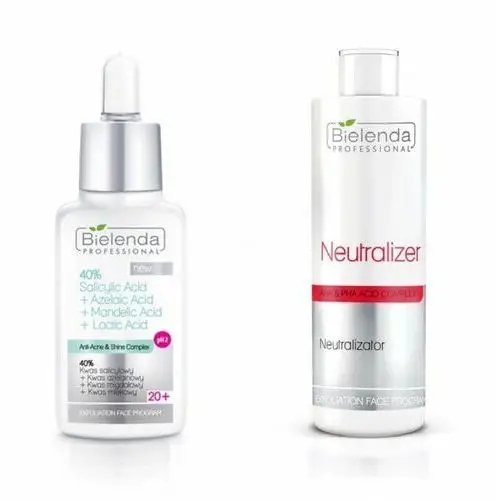 Bielenda professional Anti-acne 40% kwas salicylowy + kwas azelainowy + kwas migdałowy + kwas mlekowy ph 2 20+ 30g