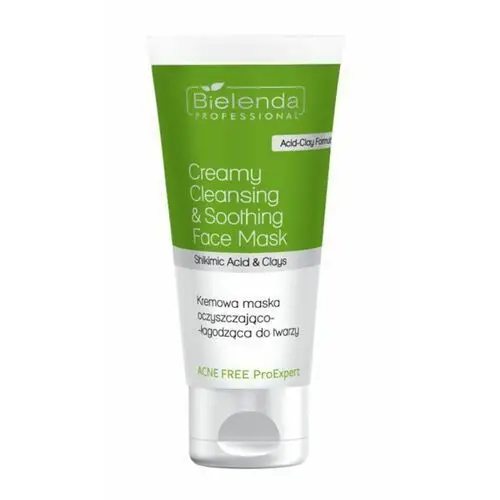 Bielenda professional creamy cleansing & soothing face mask kremowa maska oczyszczająco-łagodząca do twarzy