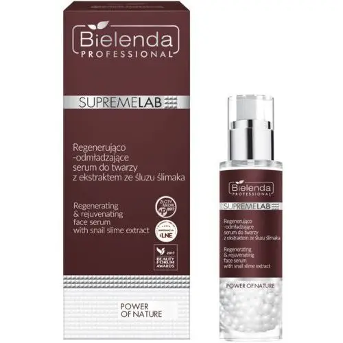 Bielenda professional supremelab Bielenda supremelab power of nature regenerująco - odmładzające serum do twarzy z ekstraktem ze śluzu ślimaka 30g