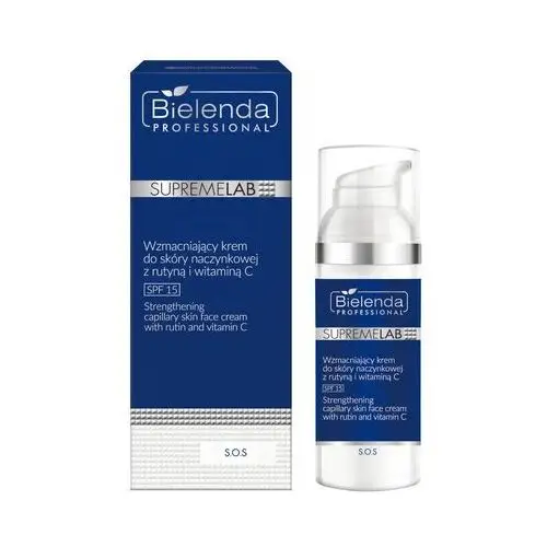 Bielenda professional supremelab s.o.s spf15 wzmacniający krem do skóry naczynkowej z rutyną i witaminą c 50ml