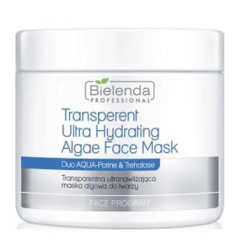 Bielenda Professional TRANSPARENT ULTRA HYDRATING FACE ALGAE MASK Transparentna ultranawilżająca maska algowa