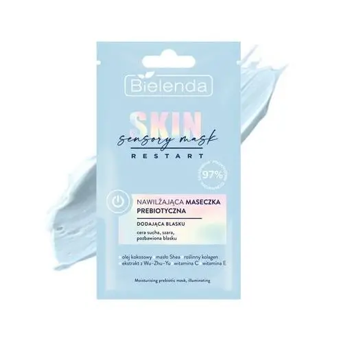 Bielenda skin restart sensory mask nawilżająca maseczka prebiotyczna - dodająca blasku 8g