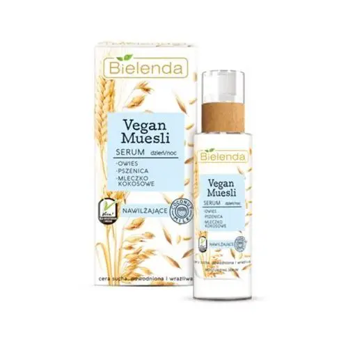 Bielenda vegan muesli moisturizing serum serum nawilżające do cery suchej. odwodnionej i wrażliwej na dzień i na noc 30ml