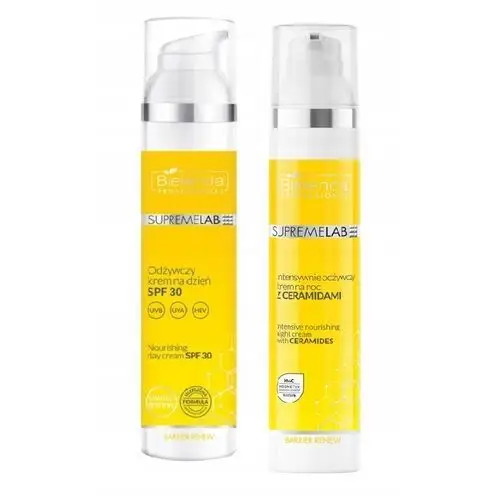 Bielenda Zestaw Kremów z Ceramidami Krem na Noc Dzień Spf 30, 2x100 ml