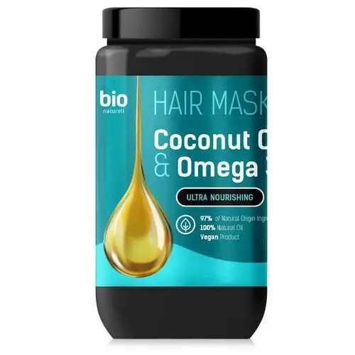 Maska do włosów z olejem kokosowym i Omega 3 946ml Bio Naturell
