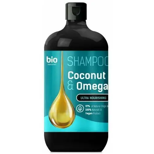 Szampon z olejem kokosowym i Omega 3 do wszystkich rodzajów włosów 946ml Bio Naturell