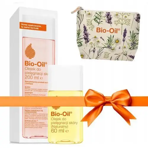 Bio Oil Zestaw Olejek 200ml Olejek Naturalny 60ml Kosmetyczka