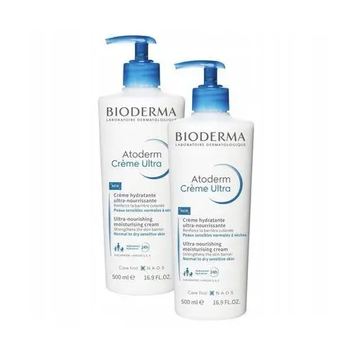 Bioderma Atoderm Crème Ultra odżywczy krem do nawilżający 2x500 ml