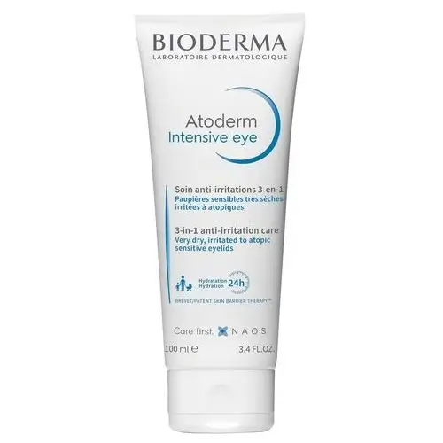 Bioderma Atoderm Intensive Eye, łagodzi, regeneruje, usuwa makijaż 100ml