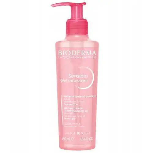 Bioderma Sensibio Gel Moussant kojąco-łagodzący żel do mycia twarzy 200 ml