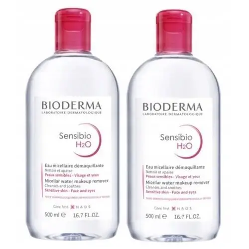 Bioderma Zestaw Sensibio H2O Woda micelarna 2x 500ml