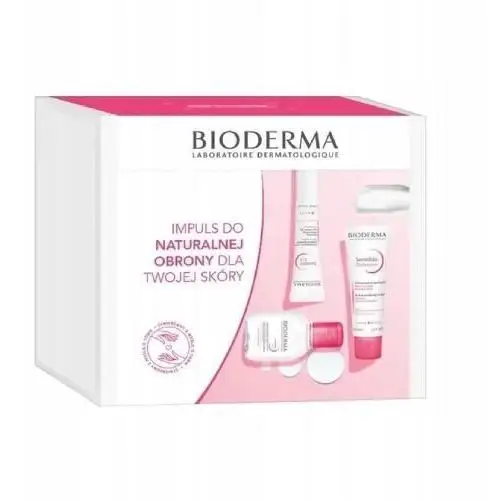 Bioderma Zestaw Sensibio Krem łagodząco-nawilżający Żel Płyn micelarny