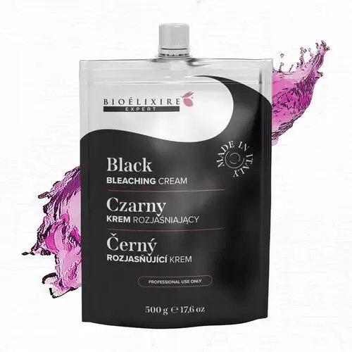 Bioelixire Expert Rozjaśniacz do włosów w kremie Czarny Black 500g