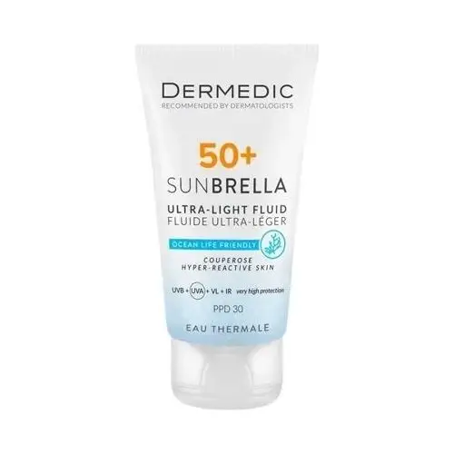 DERMEDIC Sunbrella SPF50+ Ultralekki krem ochronny do skóry naczynkowej 40ml