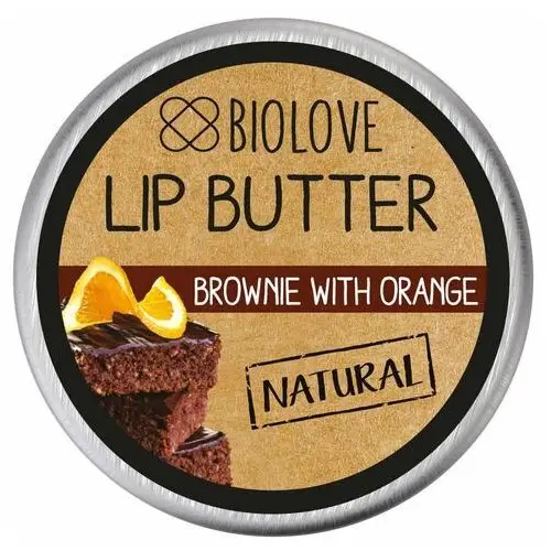 Biolove Masełko do ust brownie z pomarańczą 15 ml brownie with orange