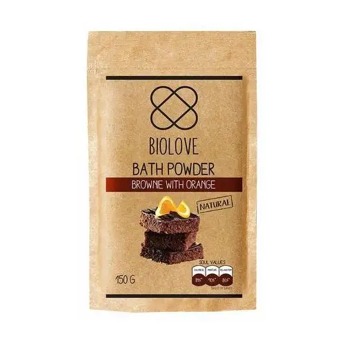 Puder do kąpieli Brownie z Pomarańczą Biolove Brownie with Orange,06