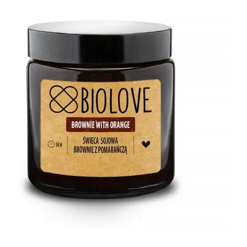 Świeca sojowa brownie z pomarańczą 120 ml brownie with orange Biolove