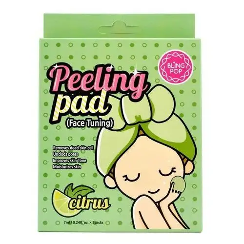 Bling pop citrus peeling pad face tunning płatek peelingujący 7 ml