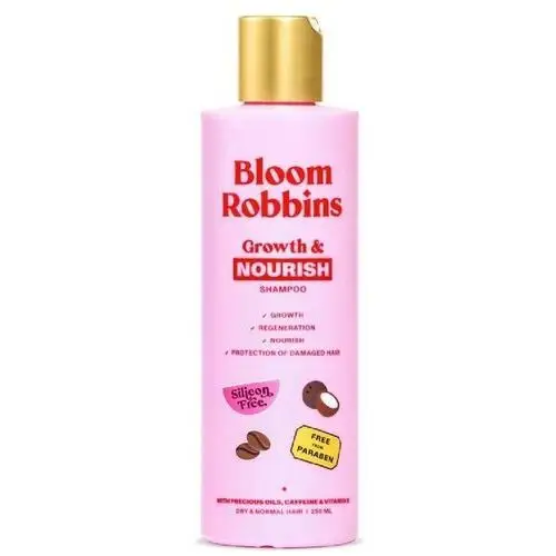 Bloom Robbins Growth & Nourish szampon dla zdrowych i pięknych włosów 250 ml