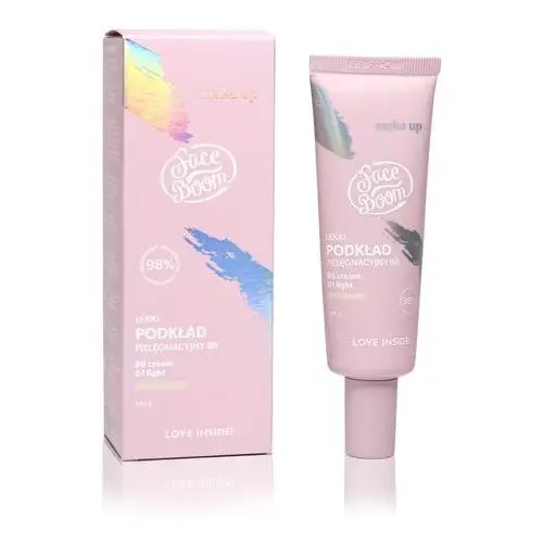 Faceboom - bb cream - lekki podkład pielęgnacyjny bb - spf 6 - 30 g - 01 light Bodyboom