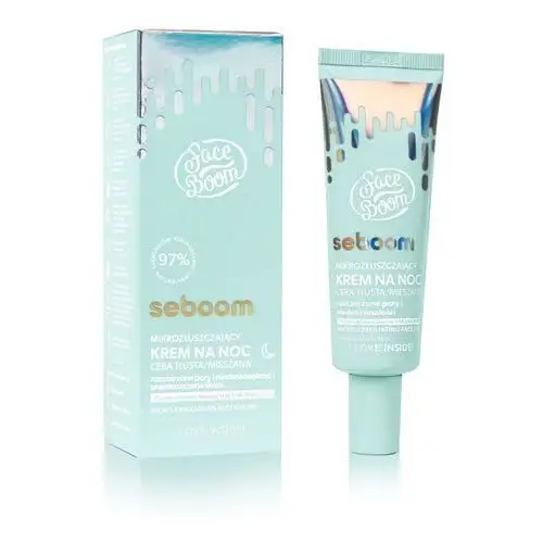 Bodyboom - faceboom - seboom - micro-exfoliating face cream - mikrozłuszczający krem na noc - 50 ml