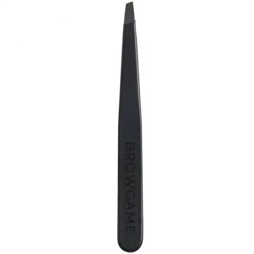 Browgame Cosmetic Signature Tweezer Slanted - Soft Touch - Blackout