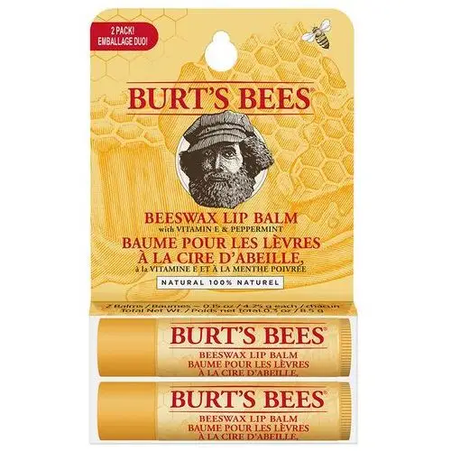 Burts bees uni beeswaz lip balm tube blister twin pack (4,25x2g) Burt's bees