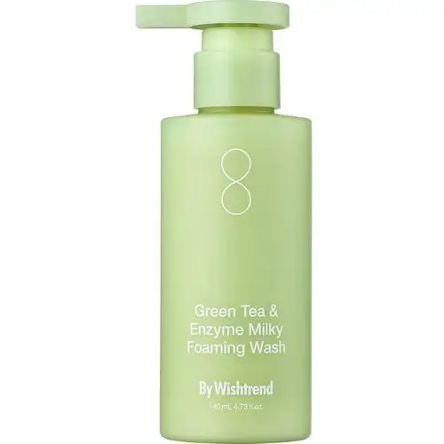 By wishtrend green tea & enzyme milky foaming wash (140 ml)