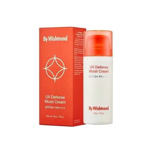 By Wishtrend - UV Defense Moist Cream SPF 50+ PA++++, 50g - nawilżający krem z filtrem