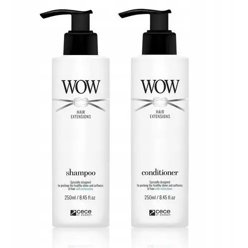 Cece Wow Szampon odżywka włosy przedłużane 2x250ml