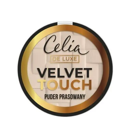 Celia de luxe puder w kamieniu velvet touch nr 101 transparent beige 9g