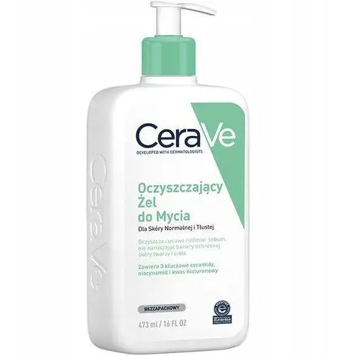 CeraVe Oczyszczający żel do mycia z ceramidami normalna i tłusta 473 ml