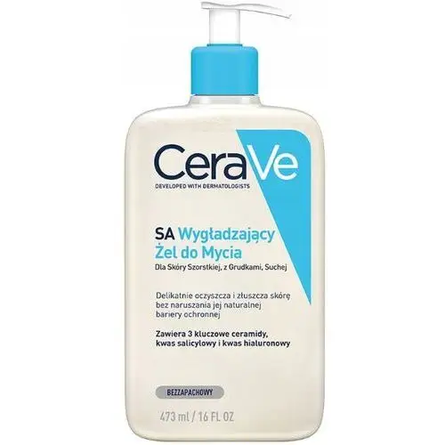 Cerave Sa wygładzający żel do mycia twarzy i ciała 473 ml