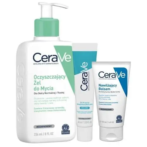 CeraVe Żel Oczyszczający 236ml, Żel Przeciw Niedoskonałościom,40ml