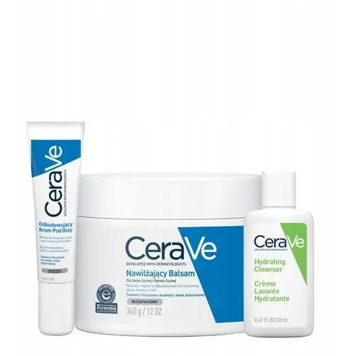 CeraVe Zestaw Krem pod oczy 14g i Balsam 340g