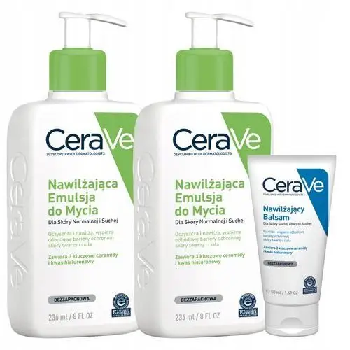 CeraVe Zestaw Nawilżający Emulsja do Mycia 236 ml