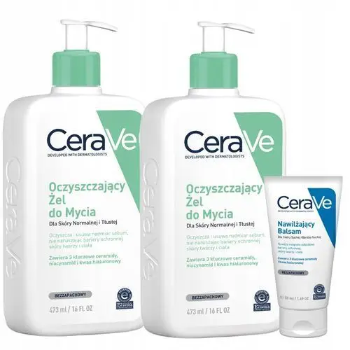 Cerave Zestaw Oczyszczający Żel do Mycia