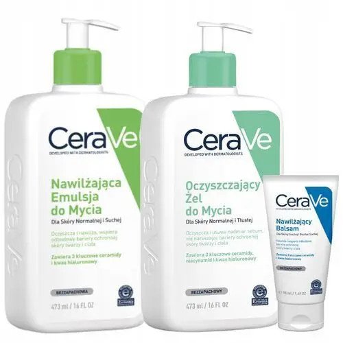 CeraVe Zestaw Oczyszczający Żel Emulsja do Mycia