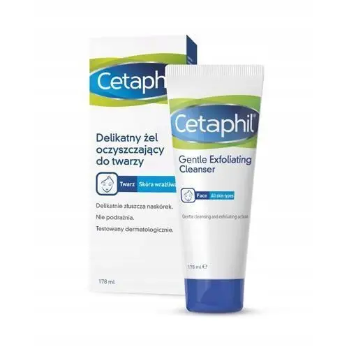 Cetaphil Delikatny żel oczyszczający z peelingiem do twarzy 178 ml