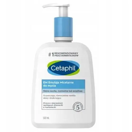 Cetaphil Em Emulsja do mycia skóra sucha, normalna i wrażliwa, 500 ml