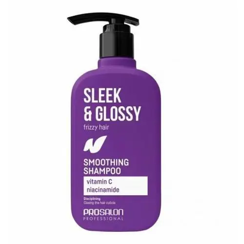 Prosalon sleek & glossy wygładzający szampon do włosów 375 ml Chantal