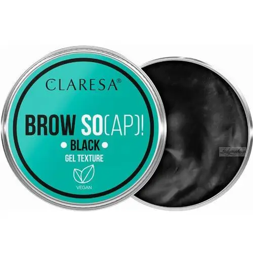 Claresa - brow so(ap)! - black eyebrow soap - czarne mydełko do stylizacji brwi - 30 ml